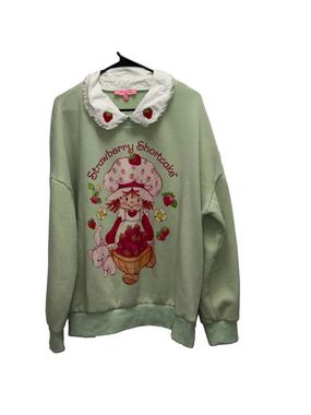 Dolls Kill Strawberry Shortcake Graphic Crewneck Sweater Strawberries Large